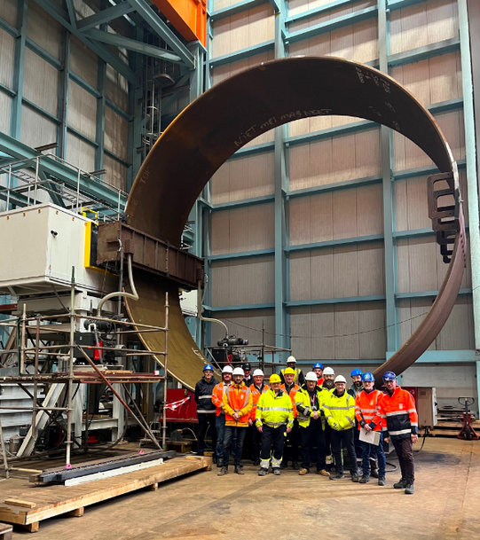 Electron beam welding of wind turbine monopile achieved dramatic results